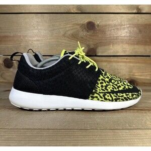 Mens Size 10.5 Nike Rosherun FB Leopard Low Top Casual Sneakers 580573-701 RARE